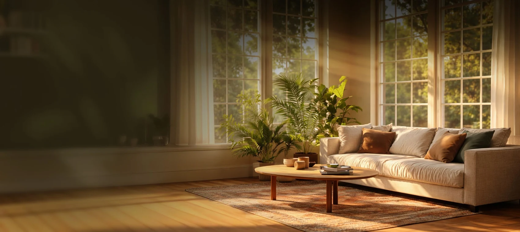 Indoor lifestyle visual from the Arihant Seasons brochure, artistic impression