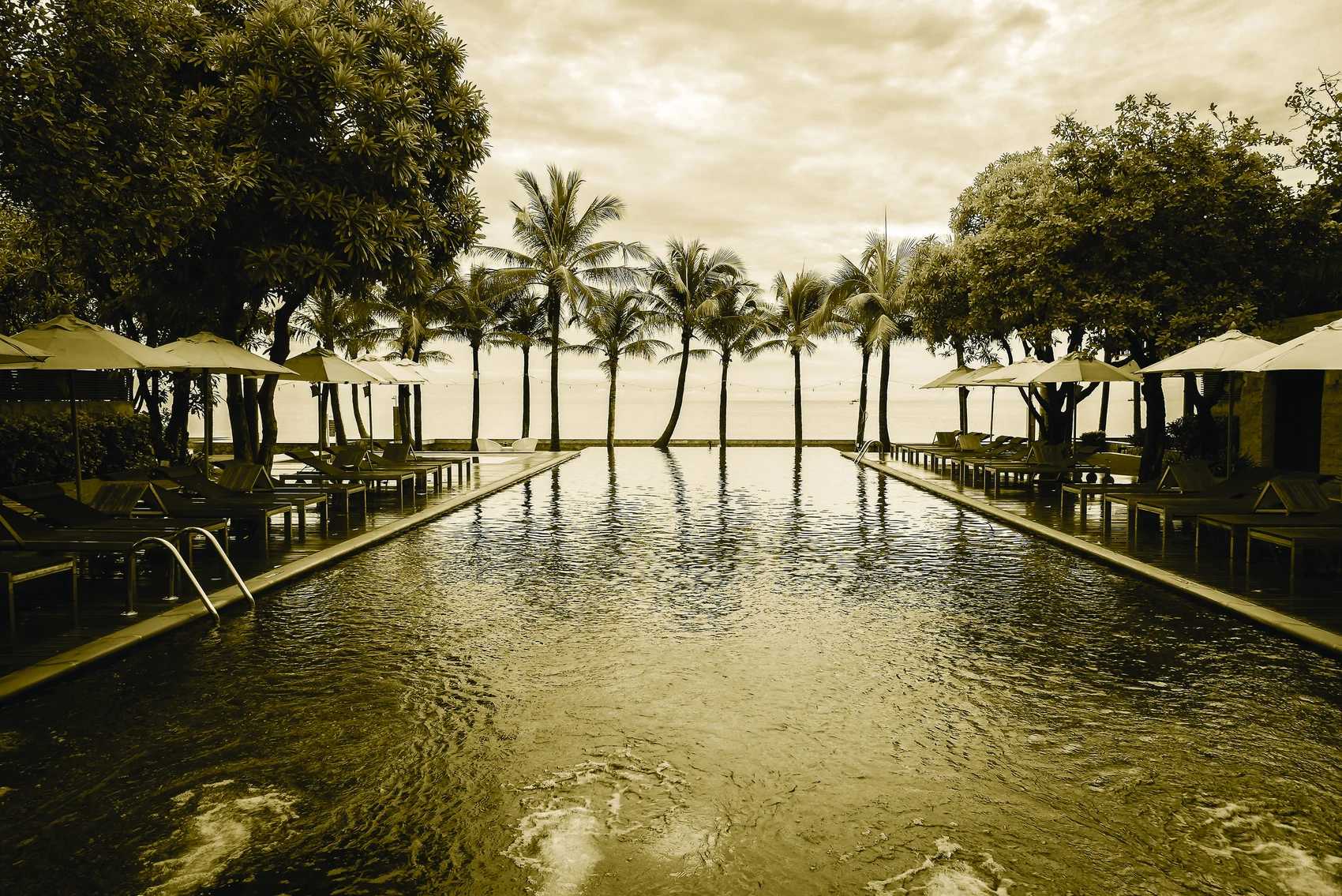 Resort-style pool setting shown in the Arihant Seasons brochure